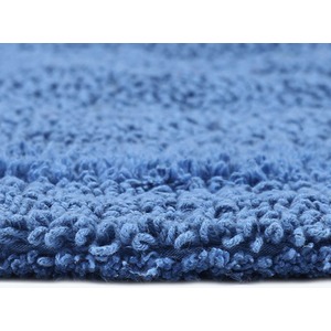 Luxury Reversible Extra Large Bath Mat - Cobalt Blue by Homescapes