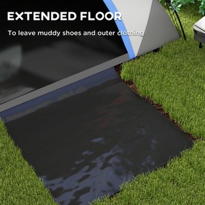 Outsunny 2 Man Camping Tent with Carry Bag, 3000mm Waterproof by Outsunny