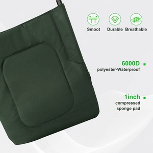 CARPZILLA Folding Fishing Chair with Footrest Green - Dark Green by CARPZILLA