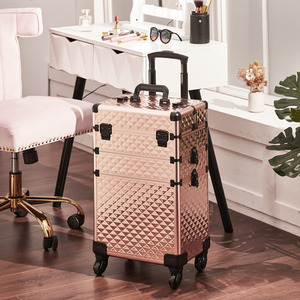 Professional Beauty Case on Wheels by Livingandhome