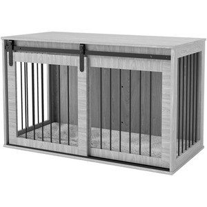 PawHut Dog Crate Furniture with Removable Cushion by PawHut