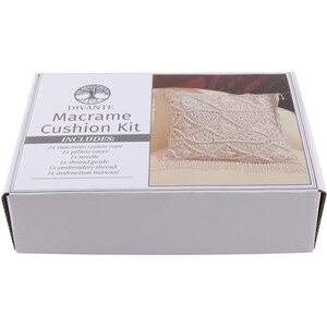 Macrame Cushion Kit - White