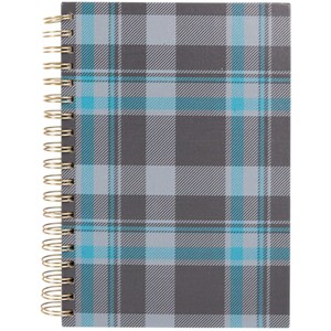 Blue and Grey Tartan Notebook B5