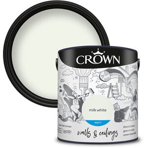 Crown Matt Breatheasy Emulsion Paint - Milk White by Crown Paints