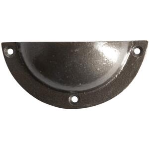 95x45mm Curved Cabinet Cup Handle - Raw by Hammer and Tongs