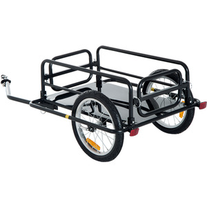 HOMCOM Folding Bicycle Cargo Trailer - Black by HOMCOM