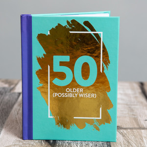 50 Older (Possibly Wiser) - Fun Age Quote Pocket Book - Blue by Bee Three Books