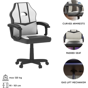 Comet Racing Gaming Chair - White by Vida Designs