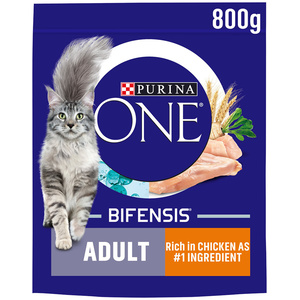 Purina ONE Adult Dry Cat Food - 800g / Chicken and Whole Grains by Purina ONE