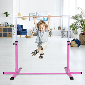 Kids Junior Gymnastics Training Bar - Pink by Costway