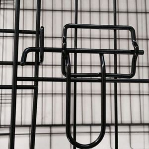 Pet Cage Folding Lockable Dog Black - Black / 18 Inch (1 Door) by FoxHunter