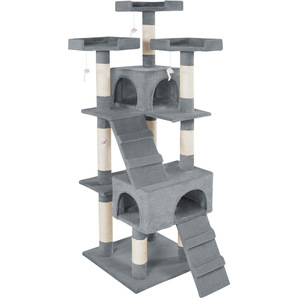 tectake Cat Tree Scratching Post Barney - Grey by tectake