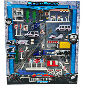 Vehicle Playset Police Squad Unit 999 - Blue by Big Daddy