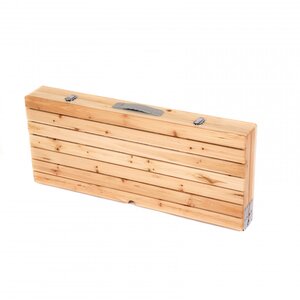 Portable Wooden Folding Outdoor Picnic Table and Bench Set 4 Seats by Oypla