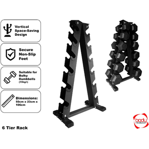 Dumbbell Weight Rack - Black by Body Revolution