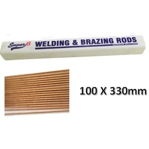 330mm Mild Steel Welding Rods 1.6mm - 100 Pack Super6 - Bronze by Super6