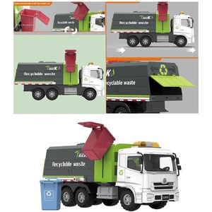 Big-Daddy Friction Powered Lorrys Toy Truck - Multi / Recycling Dustbin Lorry by Big Daddy