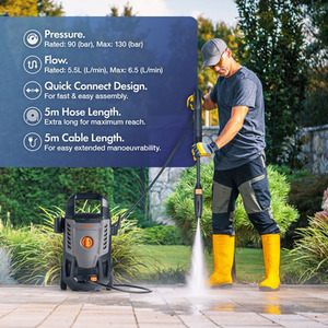 1600W Portable Pressure Washer - Grey by VonHaus