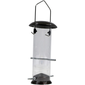 Hanging Wild Bird Feeder Set of 4 Nut Seed Fat Ball - Dark Brown by Actiaspet