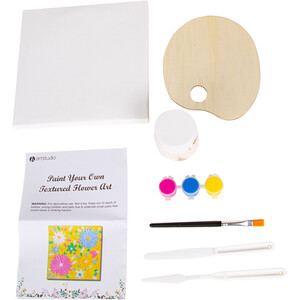 Paint Your Own Textured Flower Art by Art Studio