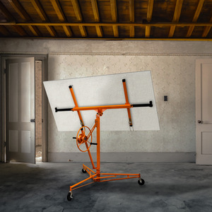 16ft Drywall and Plasterboard Lifter Hoist - Orange by T-Mech