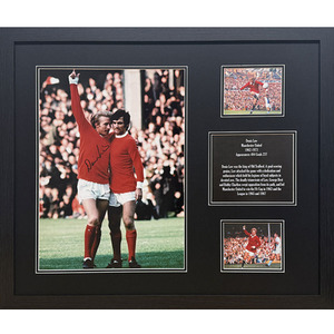 Denis Law Signed and Framed Manchester United Photo - Red by Allstarsignings