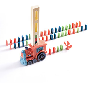 Kidkid Creative Domino Laying Train Toy with Light by Kidkid