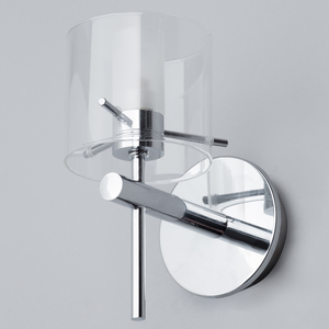 Lincoln Bathroom Wall Light - Chrome by Litecraft