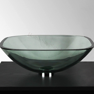 BELOFAY Glass Wash Basin Counter Top Basin with Tap,Pop Up Waste and Bottle Trap by BELOFAY