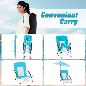 Beach Umbrella Chair by Costway