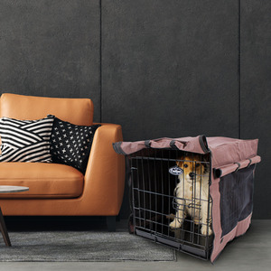 Waterproof Dog Cage Cover in Chocolate Brown - Chocolate Brown / 24in by Actiaspet