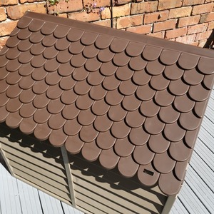 Plastic Dog Kennel in Brown - Brown by Samuel Alexander