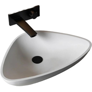 Fino Stone Capileira Matt Countertop Stone Basin - White by Fino Stone