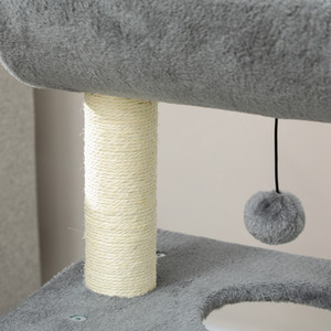 PawHut Cat Tree Tower with Scratching Posts, Pad, Bed, Perch, Toy Ball by PawHut