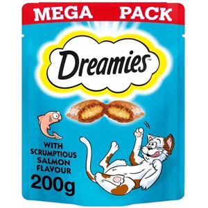 Dreamies Salmon Mega Pack - 200g by Dreamies