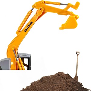 Big Daddy Big Rig Transport Trucks - Multi / Flatbed with Excavator by Big Daddy