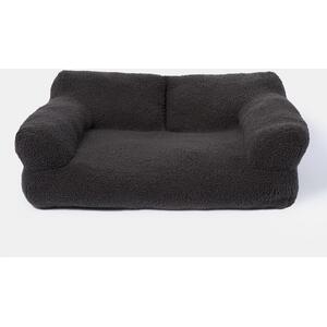 Teddy Fleece Pet Sofa Bed - Charcoal by OHS