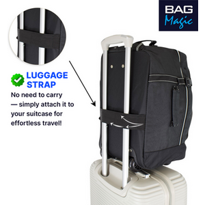 RyanAir Approved Cabin Holdall on Wheels - 20L, 40x25x20cm by Bordlite