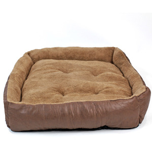Faux Fur Dog Bed in Brown by Actiaspet