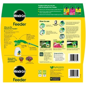 Miracle Gro Feeder Plus 500g All Purpose Plant Feed Hose Spray Set - Green by Miracle-Gro