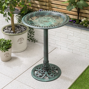 Round Pedestal Bird Bath by Christow