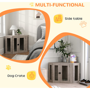 PawHut 2 in 1 Conner Dog Crate Furniture with Cushion by PawHut
