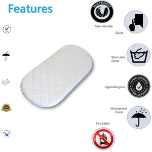 Baby Moses Basket Mattresses Baby Toddler Pram Mattress Sheet by TheWhiteWater Limited