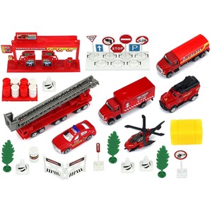 City Fire Rescue car engine Playset 37 Pcs' - multi by Big Daddy