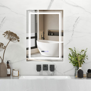 Bathroom LED Vanity Mirror - Silver by Costway