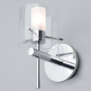 Lincoln Bathroom Wall Light - Chrome by Litecraft