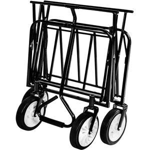 Foldable Garden Trolley with 80Kg Load Capacity - Grey by tectake