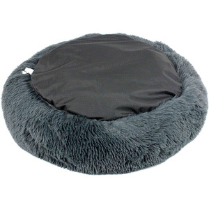 Fluffy Dog Bed in Dark Grey - Dark Grey / L by Actiaspet
