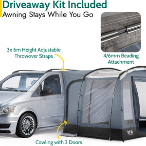 Dalby Skylight Driveaway Awning for Campervans - Grey by Trail