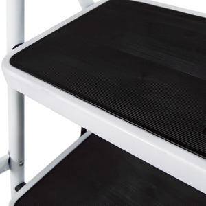 Step Ladder With Handrail - White / 3-Step by Vida Designs